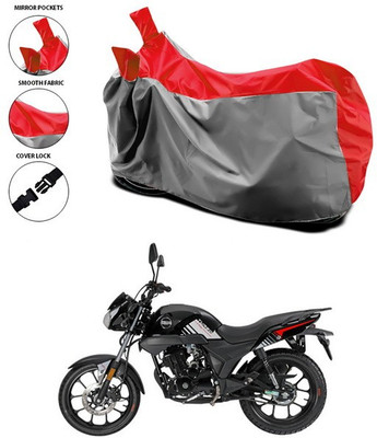 ANTHUB Waterproof Two Wheeler Cover for Universal For Bike(Red, Grey)
