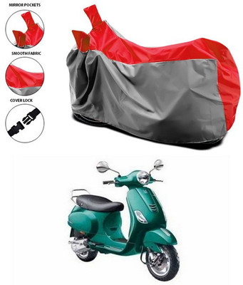 ANTHUB Waterproof Two Wheeler Cover for Vespa(Vespa VXL, Red)