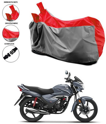 SEBOMGO Waterproof Two Wheeler Cover for Honda(Shine, Red, Grey)