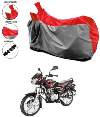 SEBONGO Waterproof Two Wheeler Cover for Bajaj(Discover 125 DTS-i, Red)