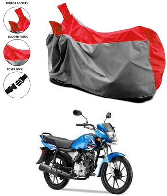 ANTHUB Waterproof Two Wheeler Cover for Yamaha(Saluto RX, Red, Grey)