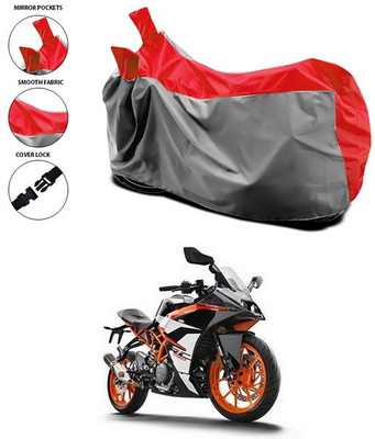 ANTHUB Waterproof Two Wheeler Cover for KTM(RC 390, Red)