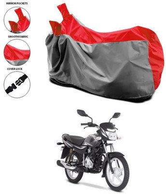 ANTHUB Waterproof Two Wheeler Cover for Bajaj(Platina 100 DTS-i, Red)