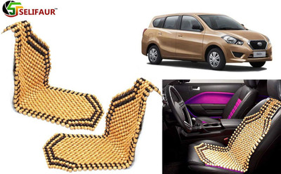 Selifaur Wooden Bead, Nylon Seating Pad For  Datsun Go(Front Seats, Back Seats, Office Chair Beige)