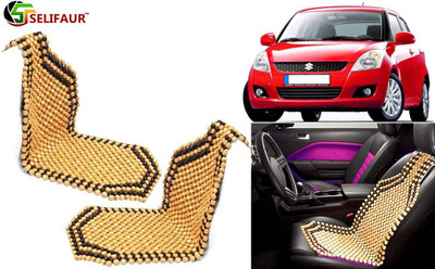 Selifaur Wooden Bead, Nylon Seating Pad For  Maruti Suzuki Swift(Front Seats, Back Seats, Office Chair Beige)