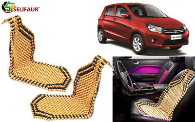 Selifaur Wooden Bead, Nylon Seating Pad For  Maruti Suzuki Celerio(Front Seats, Back Seats, Office Chair Beige)