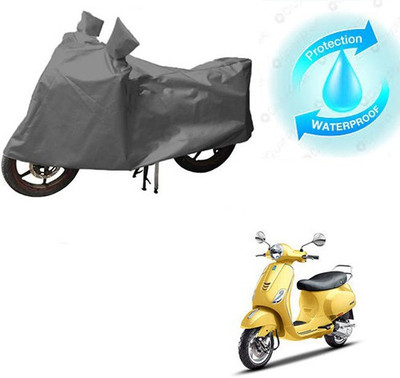 Mdstar Waterproof Two Wheeler Cover for Piaggio(Vespa SXL, Grey)