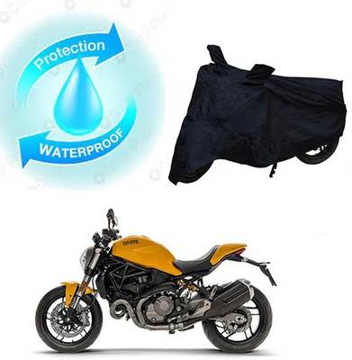 MMSSTAR Waterproof Two Wheeler Cover for Ducati(Monster 821, Black)