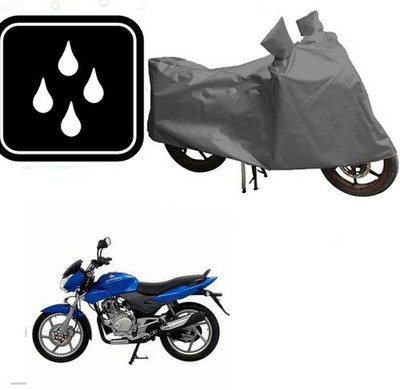 Mdstar Waterproof Two Wheeler Cover for Bajaj(Platina 100 DTS-i, Grey)