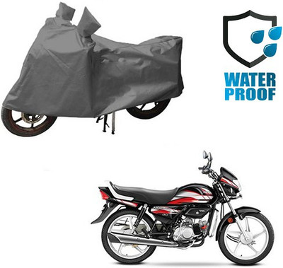 Mdstar Waterproof Two Wheeler Cover for Hero(CD deluxe, Grey)