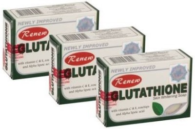 RENEW Glutathione Skin Whitening Soap Pack of 3 (3 x 135 g)(3 x 135 g)