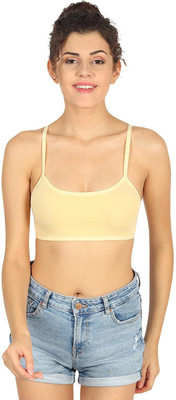 PENNYCREEK Women Cage Bra Lightly Padded Bra(Yellow)