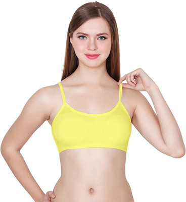 PENNYCREEK Women Cami Bra Lightly Padded Bra(Yellow)
