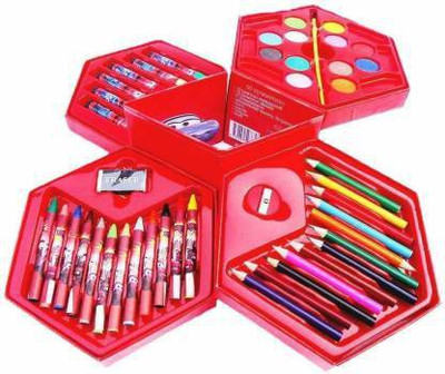 Oraisportsmart all in one 46 Pieces Art Craft Kit Shaped Color Pencils(Set of 1, Multicolor)