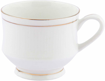 Herbisense Pack Of 6 Bone China GoldenLine Fine Tableware Bone China Tea Cups Set Of 6 | Coffee Mugs For Home Office -(140 Ml) On Flipkart For Rs. 378 @ 66% off