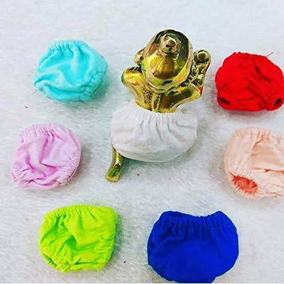KindleCraft Laddu Gopal Ji Nappy with Grip for Size 1 / (Combo - Set of 7), CHADDI for Laddu Gopal Ji Dress(Cotton)