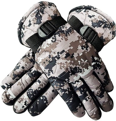 PinKit Printed Winter Men Gloves