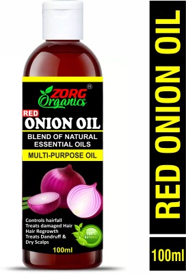 Zorg Organics Onion Hair Oil 100 ML with 14 Essential Oils, Onion Hair Oil For Hair Growth Hair Oil(100 ml)