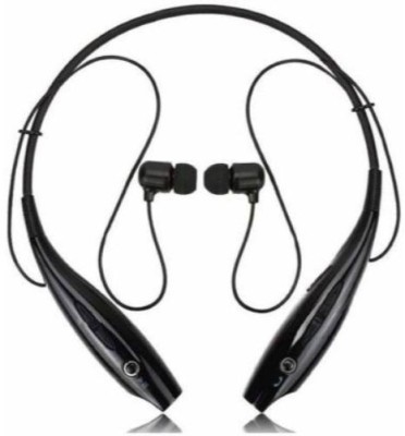 GUGGU MED_570M_ HBS 730 Neck band Bluetooth Headset Bluetooth Headset(Black, In the Ear)