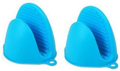 Alodie Blue Silicon Kitchen Linen Set(Pack of 2)
