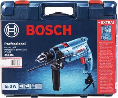 BOSCH GSB 550 XL Mechanic KIT ( 06011A15F3 ) Power &amp; Hand Tool Kit  (120 Tools)