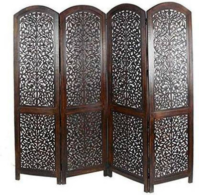 OnlineCraft Solid Wood Decorative Screen Partition(Free Standing, Finish Color - Brown, DIY(Do-It-Yourself))