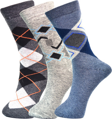 VIPUN Men Printed Calf Length(Pack of 3)