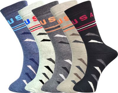 VIPUN Men Printed Calf Length(Pack of 5)