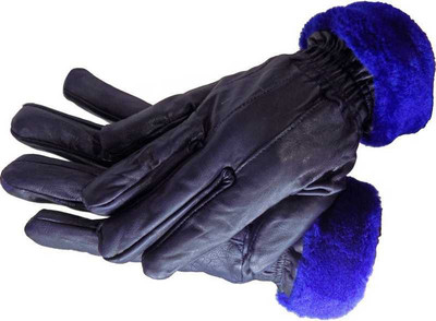 SIYAA DF24DVC32 Riding Gloves(Blue, Black)