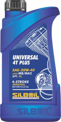 silboil UNIVERSAL 4T- PLUS 20W- 40 SL MB/MA-2 High Performance Engine Oil  (900 ml, Pack of 1)