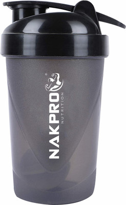 Nakpro 500 ml Plastic Shaker(Pack of 1, Black)