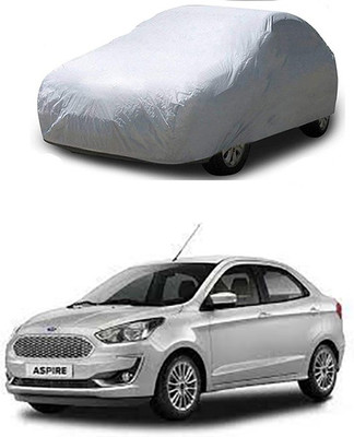 WildKraftZ Car Cover For Ford Figo Aspire (Without Mirror Pockets)(Silver)