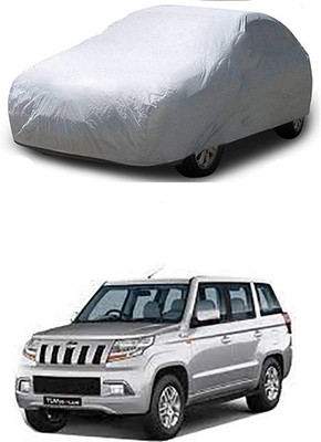THE REAL ARV Car Cover For Mahindra TUV300 (With Mirror Pockets)(Silver)