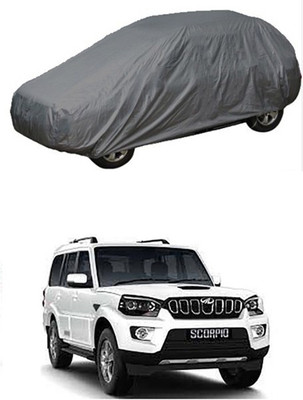 WildKraftZ Car Cover For Mahindra Scorpio (Without Mirror Pockets)(Grey)