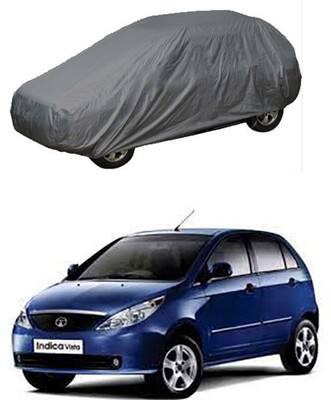 WildKraftZ Car Cover For Tata Vista (Without Mirror Pockets)(Grey)