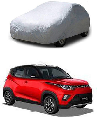 THE REAL ARV Car Cover For Mahindra KUV100 (With Mirror Pockets)(Silver)