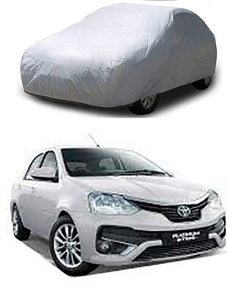 WildKraftZ Car Cover For Toyota Etios (Without Mirror Pockets)(Silver)