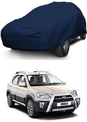 THE REAL ARV Car Cover For Toyota Etios Cross (With Mirror Pockets)(Blue)