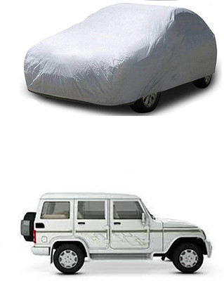 WildKraftZ Car Cover For Mahindra Bolero (Without Mirror Pockets)(Silver)