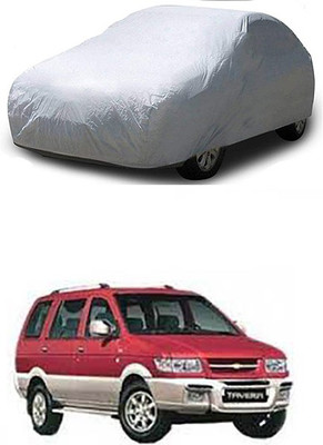 THE REAL ARV Car Cover For Chevrolet Tavera (With Mirror Pockets)(Silver)