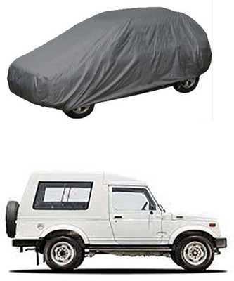 Utkarsh Car Cover For Maruti Suzuki Gypsy King (Without Mirror Pockets)(Grey)