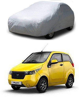 THE REAL ARV Car Cover For Mahindra Reva (With Mirror Pockets)(Silver)
