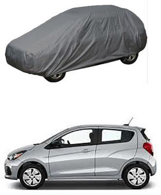 WildKraftZ Car Cover For Chevrolet Spark (Without Mirror Pockets)(Grey)