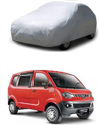 WildKraftZ Car Cover For Mahindra Jeeto (Without Mirror Pockets)(Silver)
