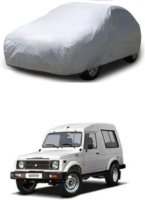 Utkarsh Car Cover For Maruti Suzuki Gypsy (Without Mirror Pockets)(Silver)