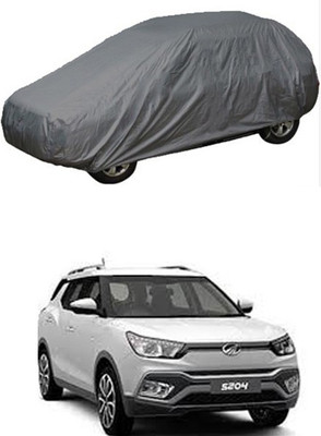 THE REAL ARV Car Cover For Mahindra S204 (With Mirror Pockets)(Grey)