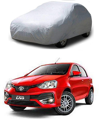 Utkarsh Car Cover For Toyota Etios Liva (Without Mirror Pockets)(Silver)