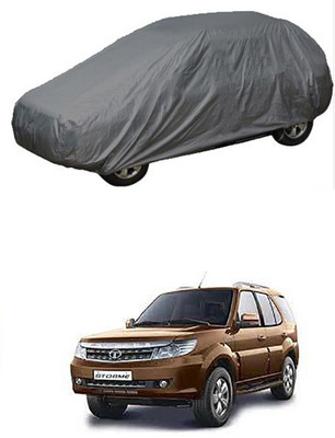 Utkarsh Car Cover For Tata Safari Storme (Without Mirror Pockets)(Grey)