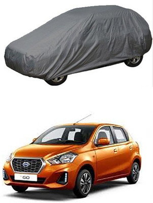 Utkarsh Car Cover For Datsun Go (Without Mirror Pockets)(Grey)