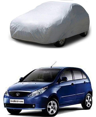 WildKraftZ Car Cover For Tata Vista (Without Mirror Pockets)(Silver)
